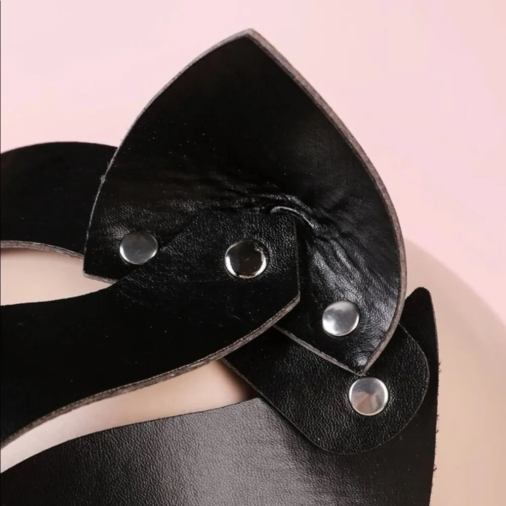 Cat Halloween Eye Mask Faux Leather New - Image 7