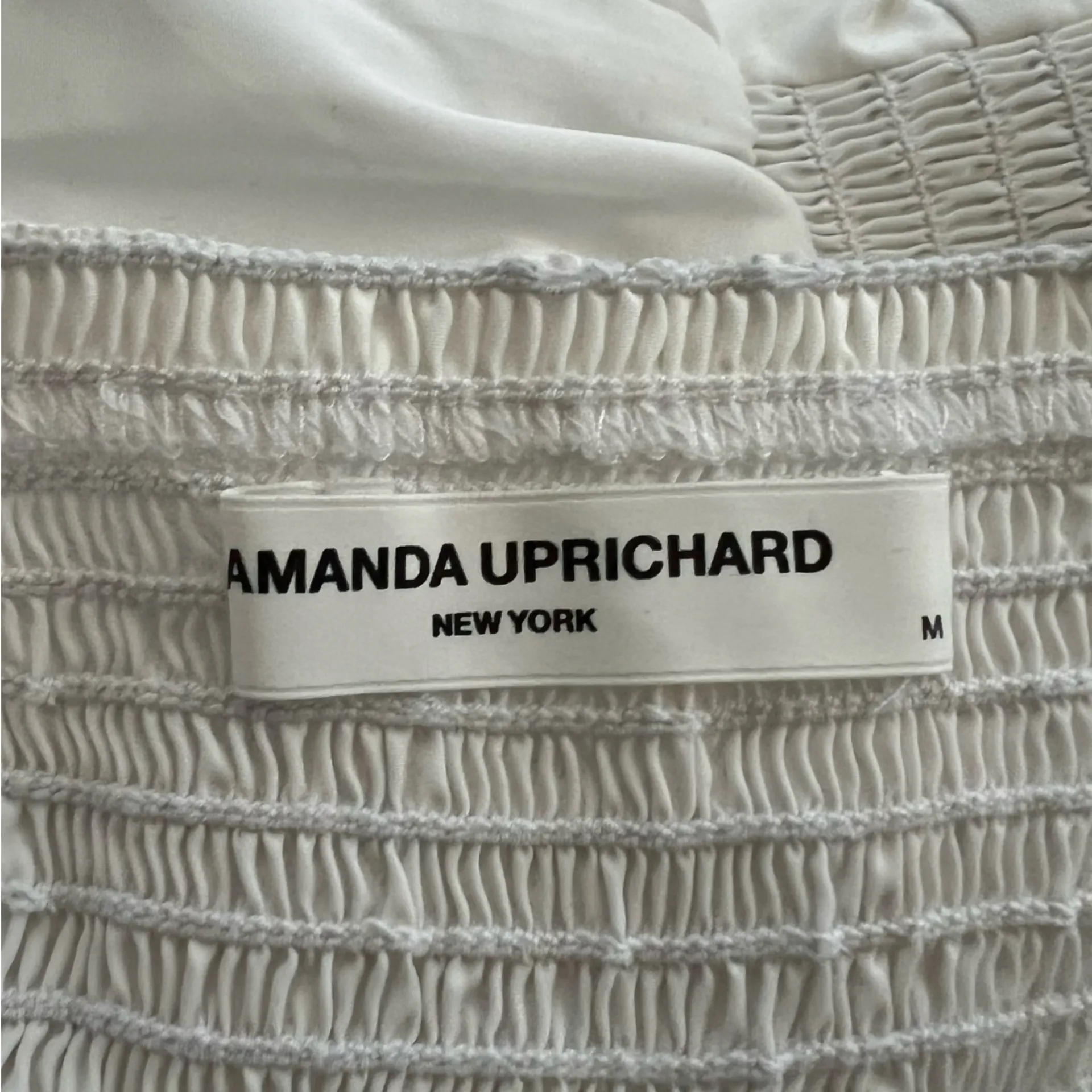 Amanda Uprichard Women’s Sicily Puff Short Sleeve White Mini Dress Size M - Image 5