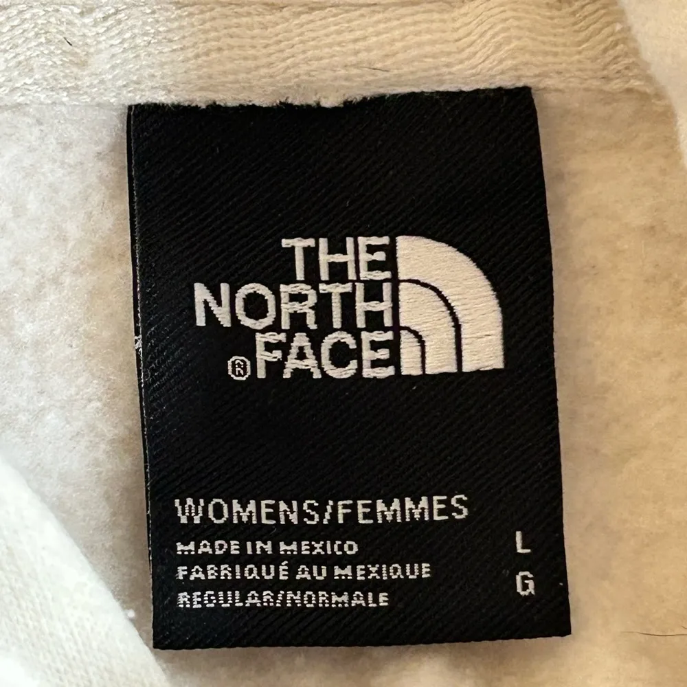 NEW The North Face Hooded Sweatshirt Cream Womens Large - Image 7