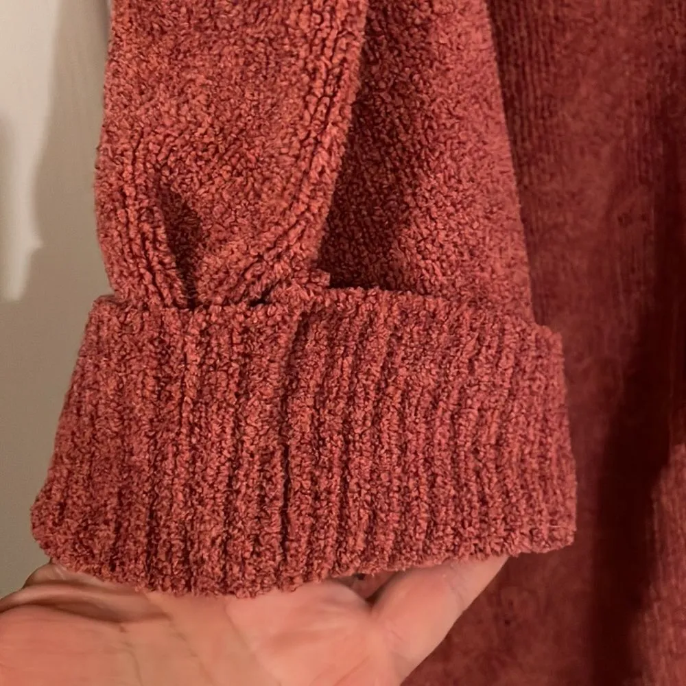 Barefoot Dreams Cozy Chic Lite Terra Cotta Open Cardigan - Image 7