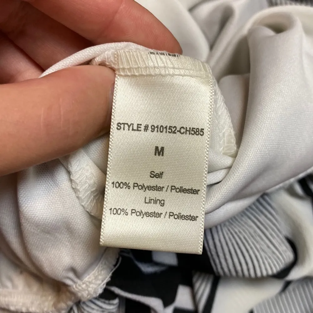 BLACK & WHITE STRIPED LONG SLEEVE ROMPER SHORTS PLAYSUIT - Image 2