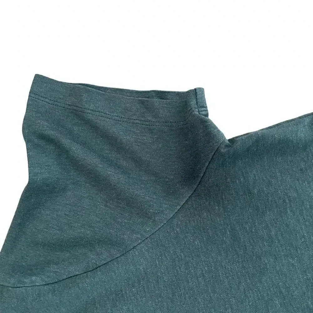 EAC Luxury Solid Green Short Sleeves Cotton V - Image 10