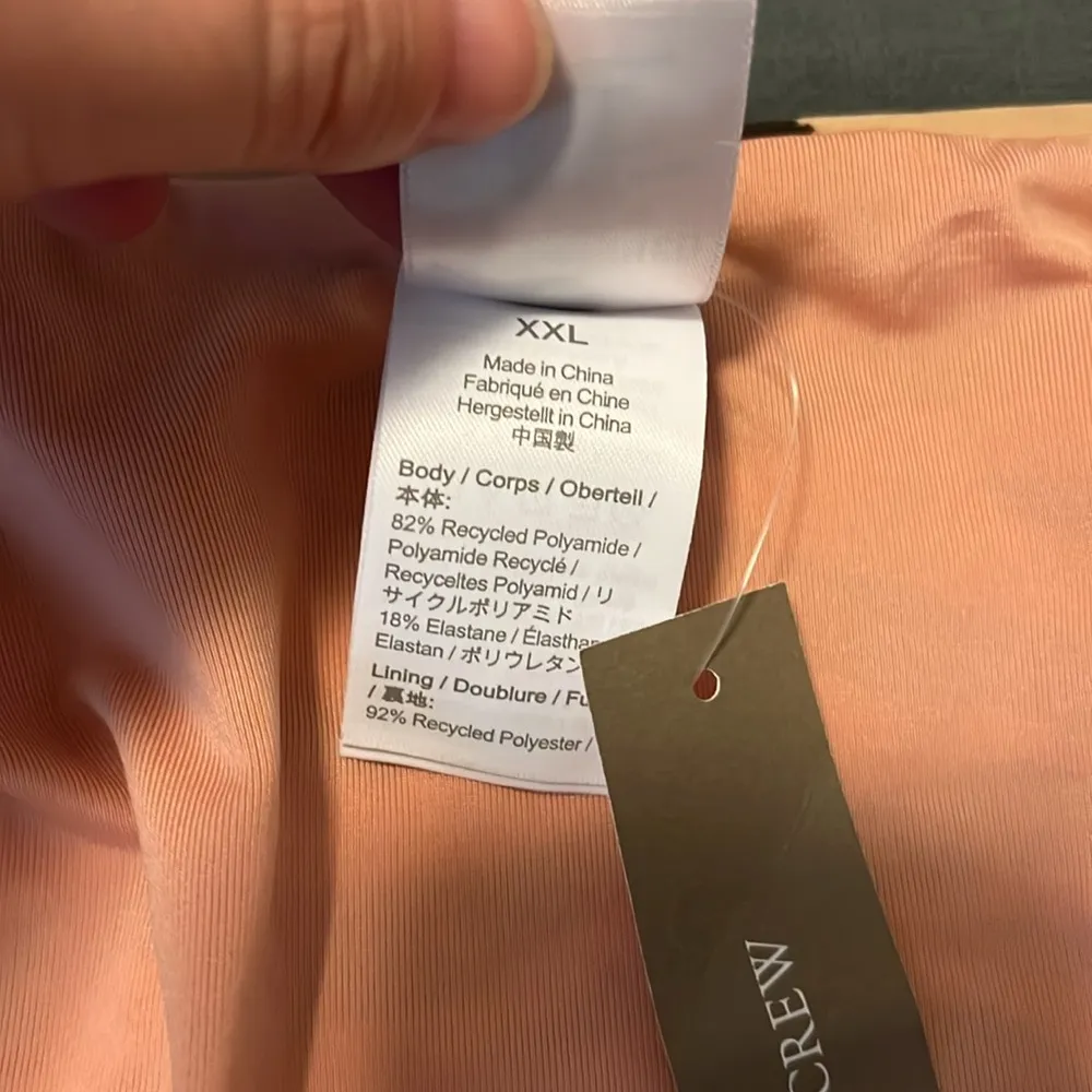 JCrew Curved Waist Cheeky Bikini Bottom Zebra Stripe Size XXL NWT - Image 5