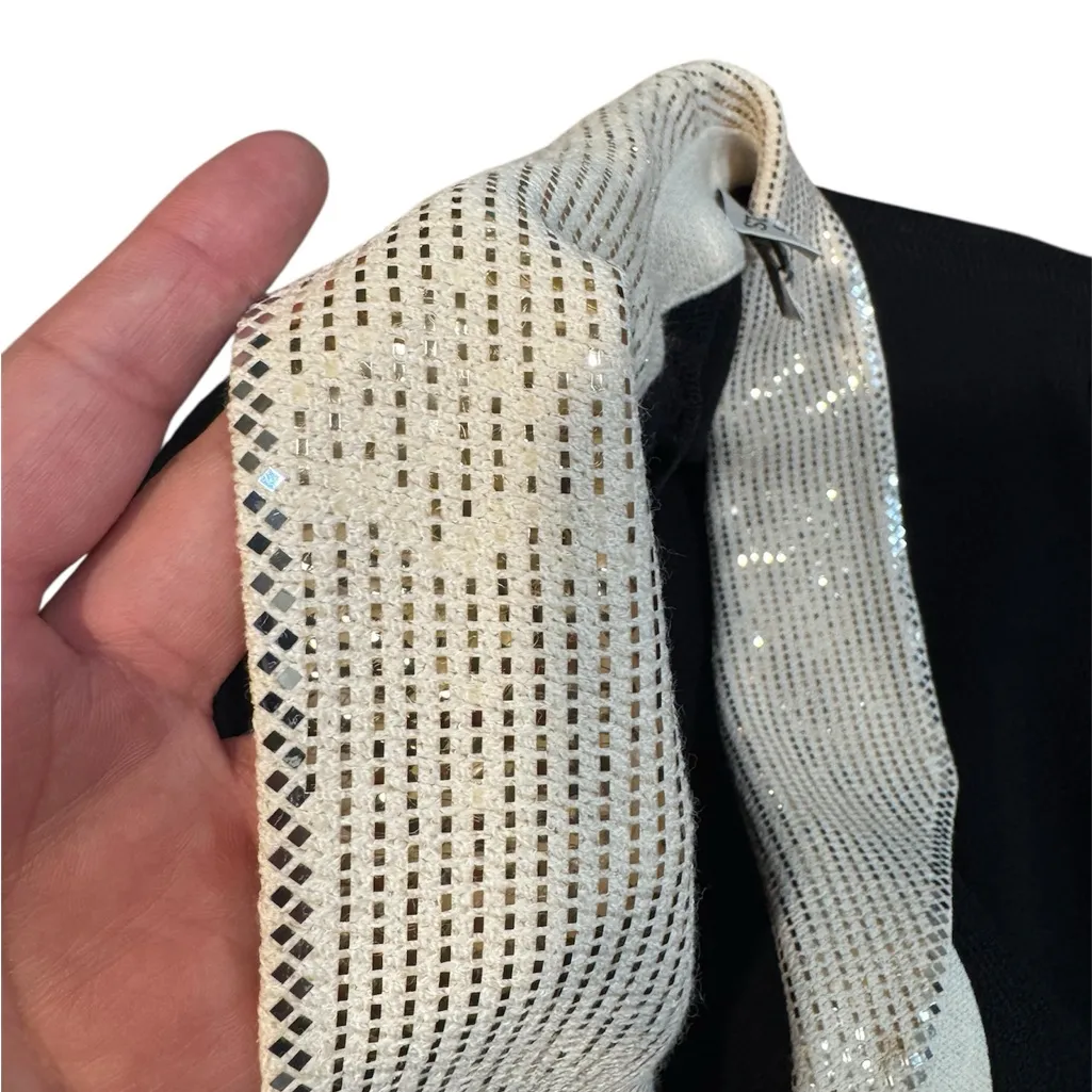 Vintage St. John Evening Black Knit Jacket – Marie Gray Era – Size 2 - Image 4