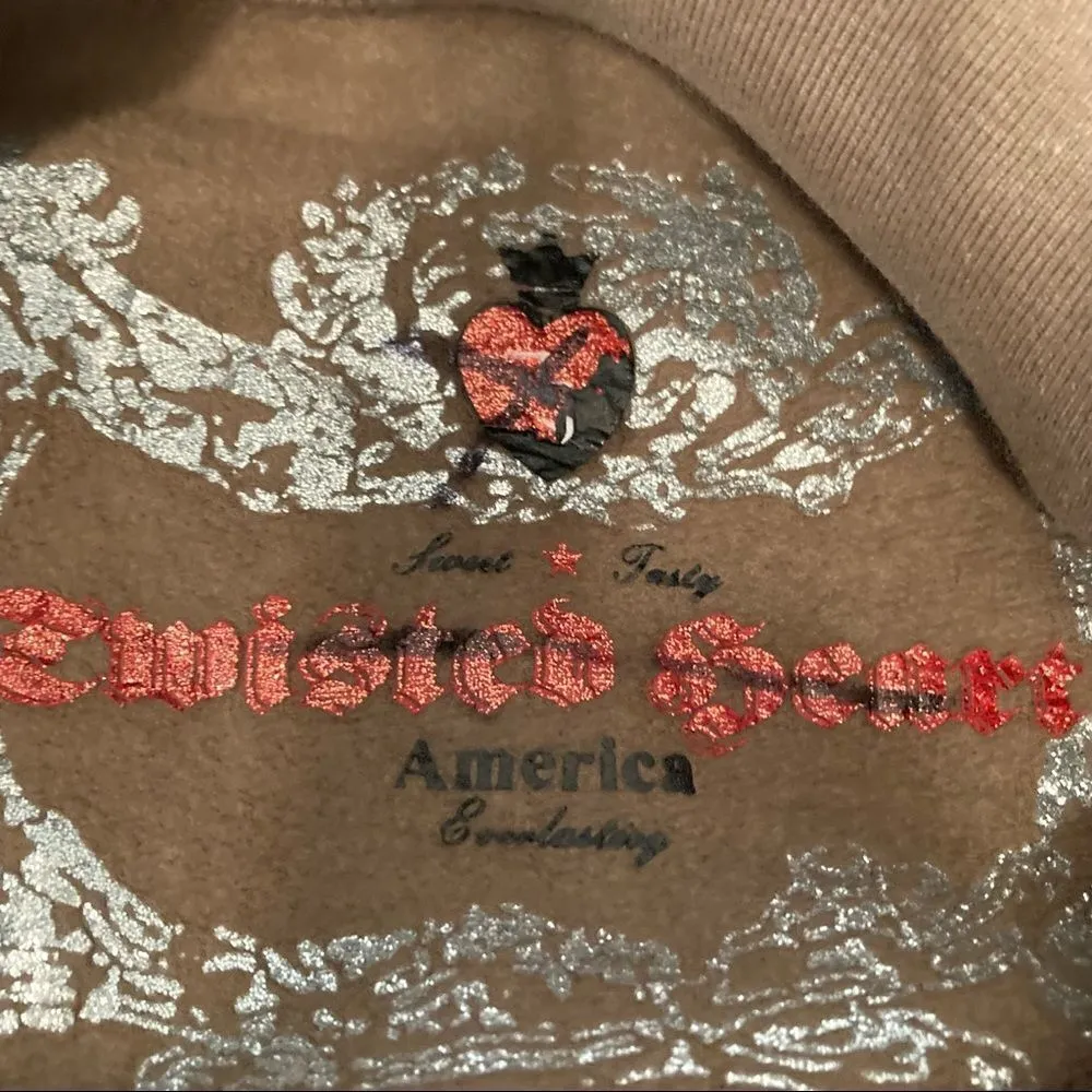 Y2K Twisted Heart Cotton Key Zip - Image 7