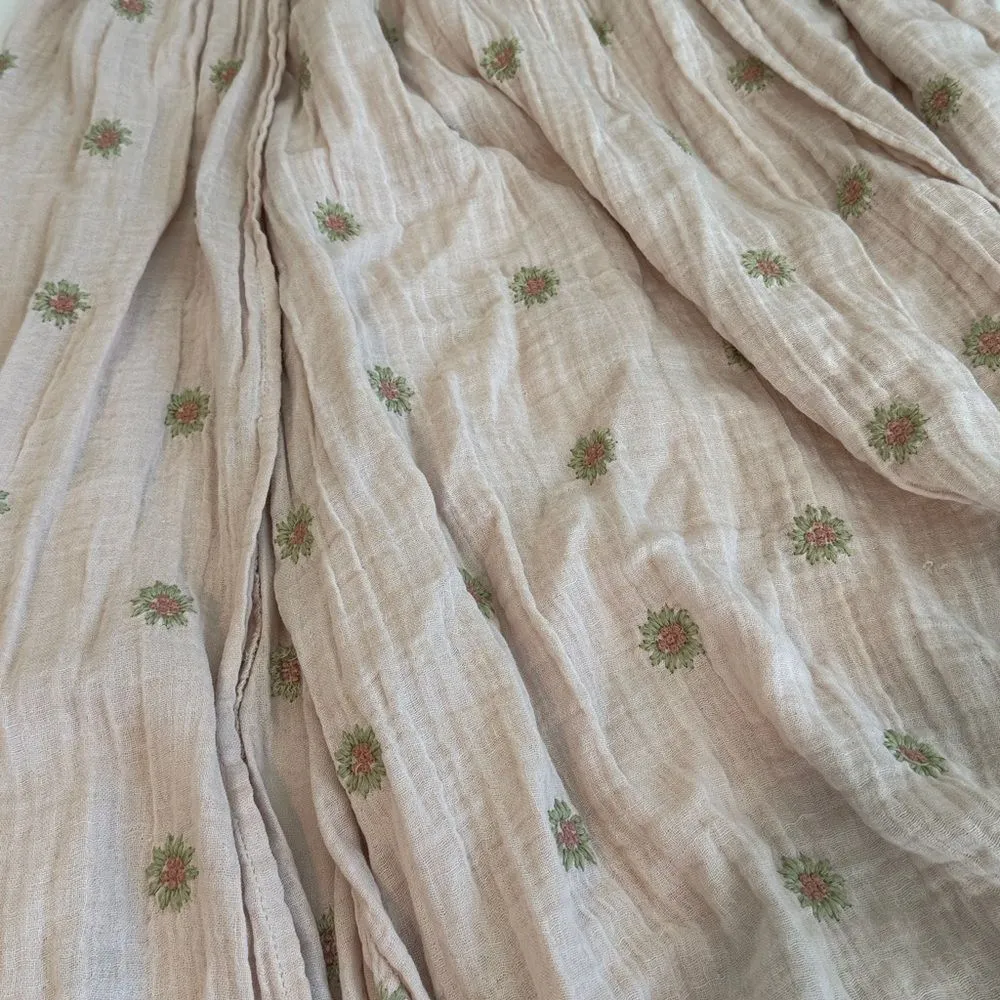 Free People Women's Real Love Cotton Embroidered Maxi Skirt - Image 3