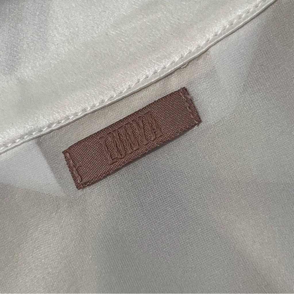 Lunya Washable Silk Chiffon Kimono Robe Tranquil White Sz L/XL - Image 5