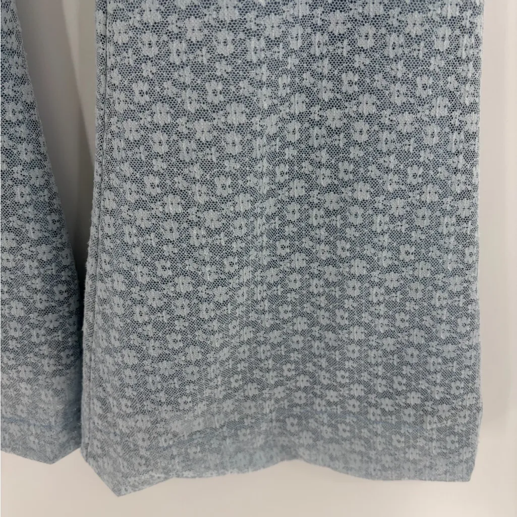 Michael Costello x Revolve Blue Lace Flare Pants festival Y2K Fairycore size xs - Image 6