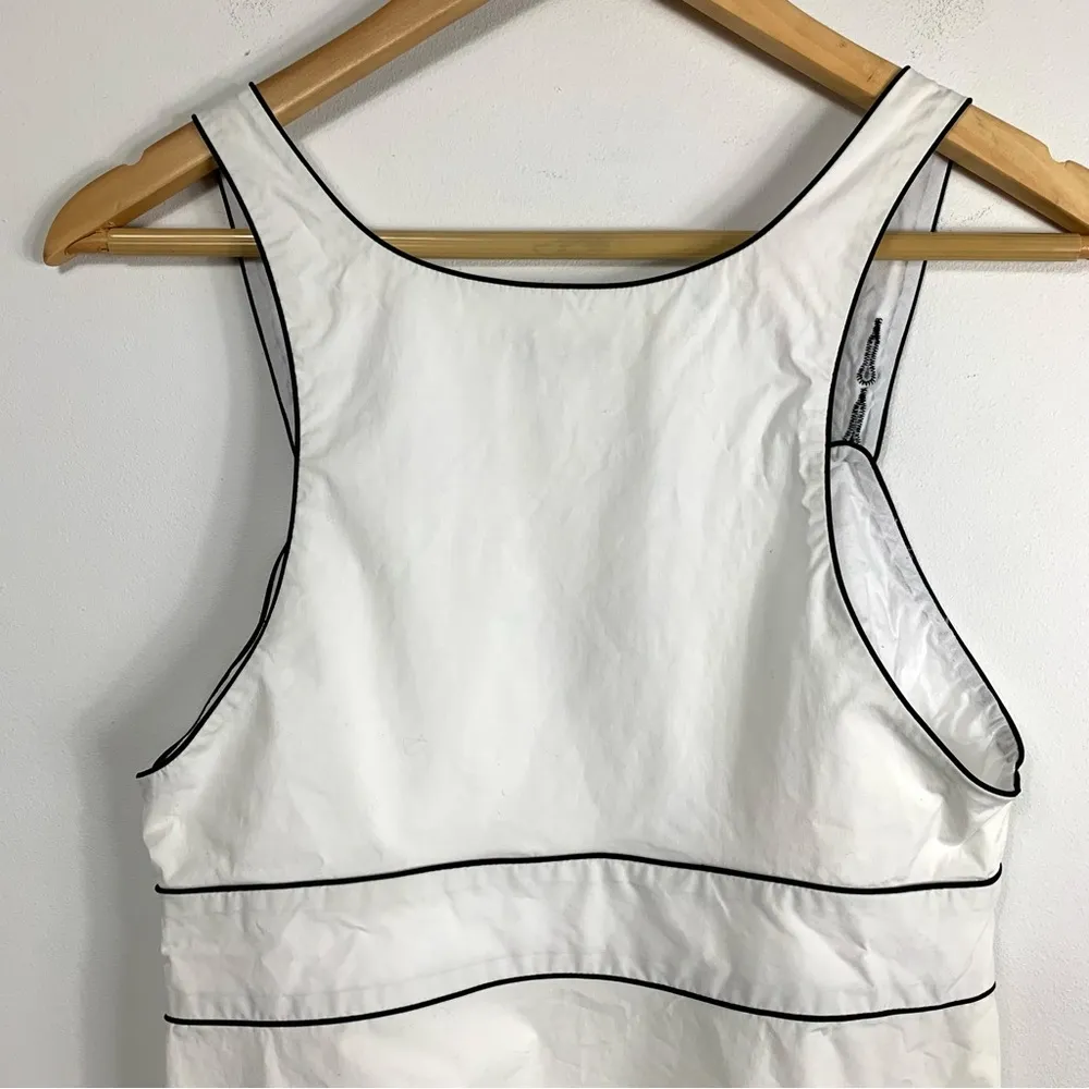 Theory White & Black Trim Top - Image 9