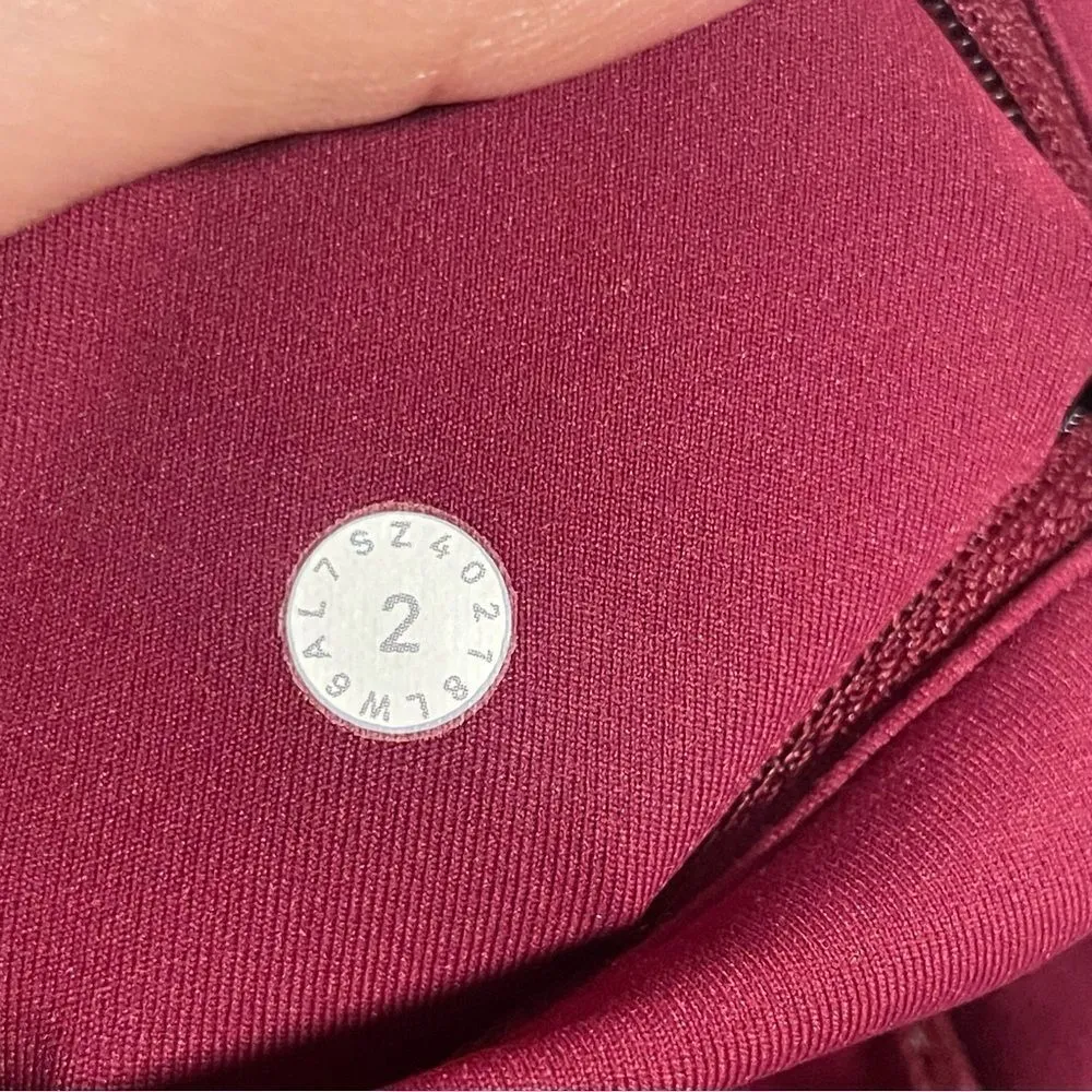 Lululemon  Speed Up Crop *21" Ruby Wine- Size 2 - Image 6