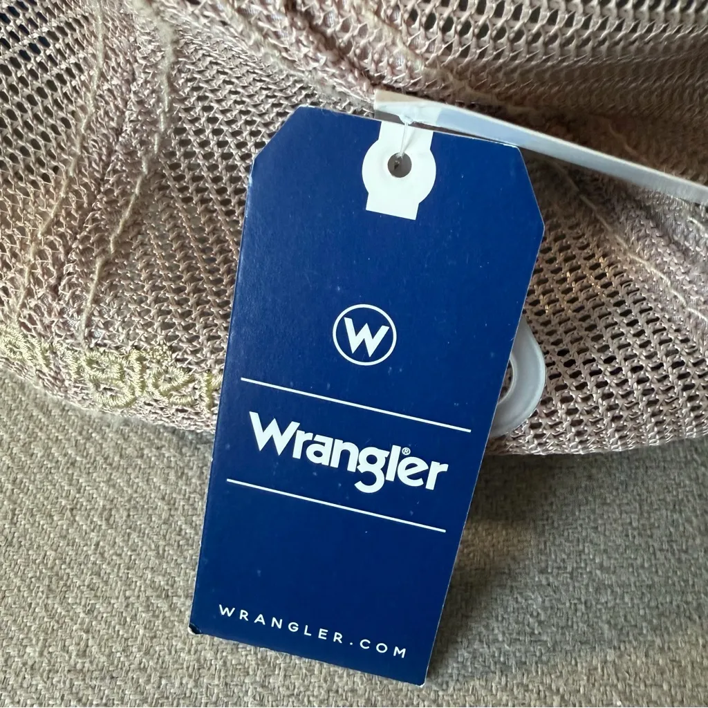 Wrangler Denim Vintage Distressed Adjustable Snap Back Hat New with Tags - Image 3