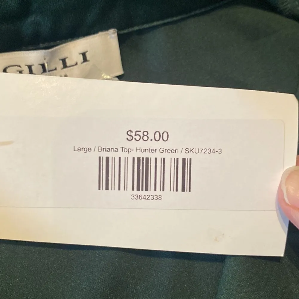 Women’s Gilli Briana Top Hunter Green Size L NWT Size L - Image 6