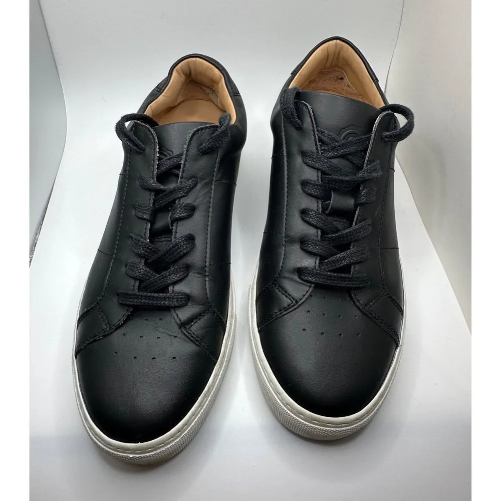 The Royale Low Top Women’s Leather Sneaker by Greats in Nero Black Sz 9.5 - Image 3