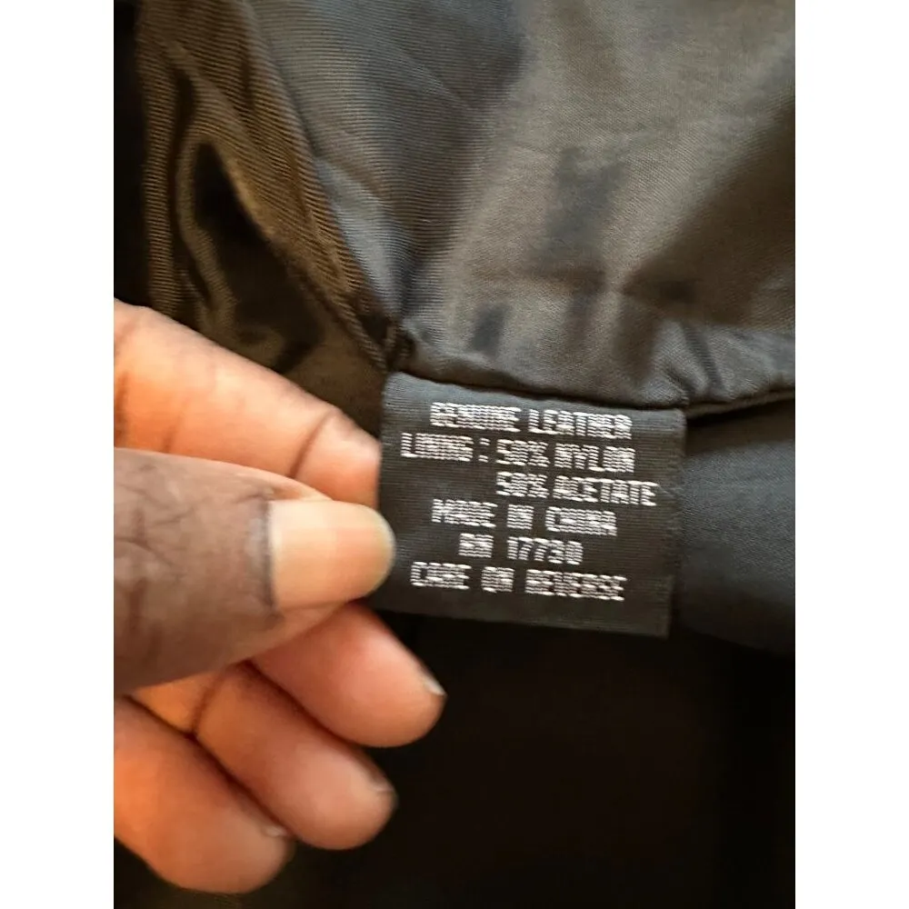 Indeed Genuine Leather Racer Moto Jacket Black Size M READ Classic Outerwear Size M - Image 4