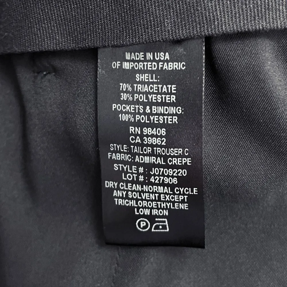 Theory Cropped Slim Pant Black Admiral Crepe Classic Dress Pants Women’s Size 2 - Image 12