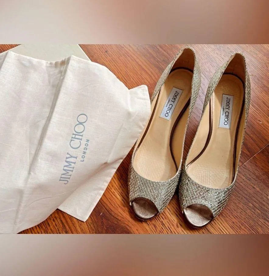 Jimmy choo Isabel peep toe heels - Image 7