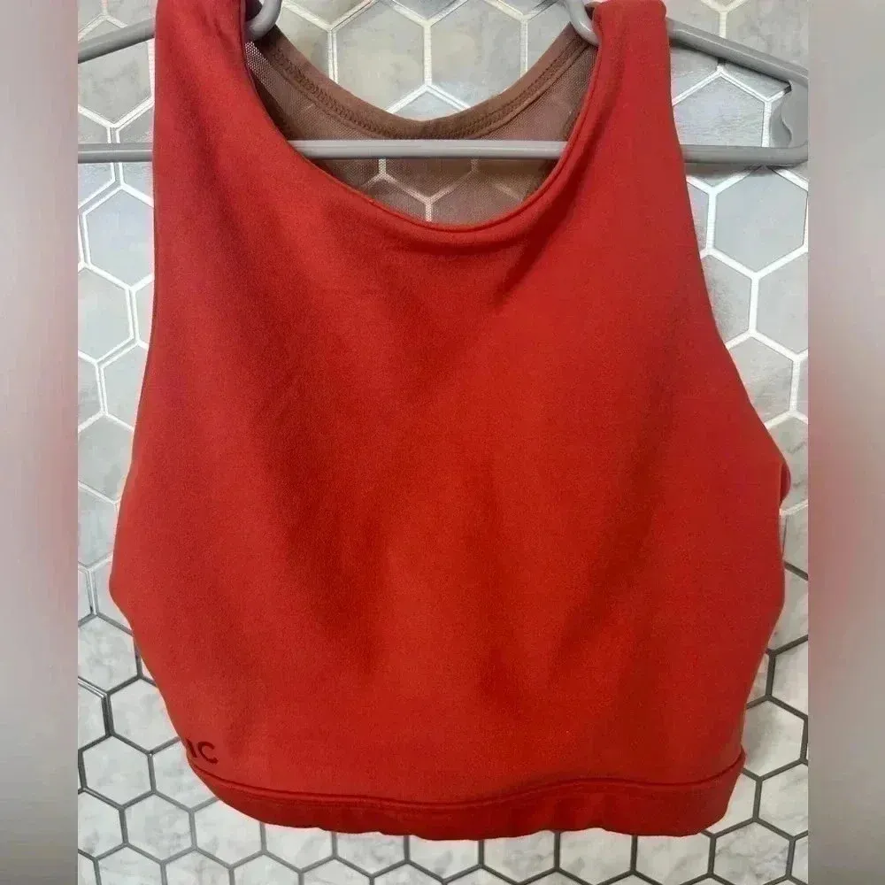 Stoic women’s activewear sports bra orange and tan XS women’s athletic workout - Image 4