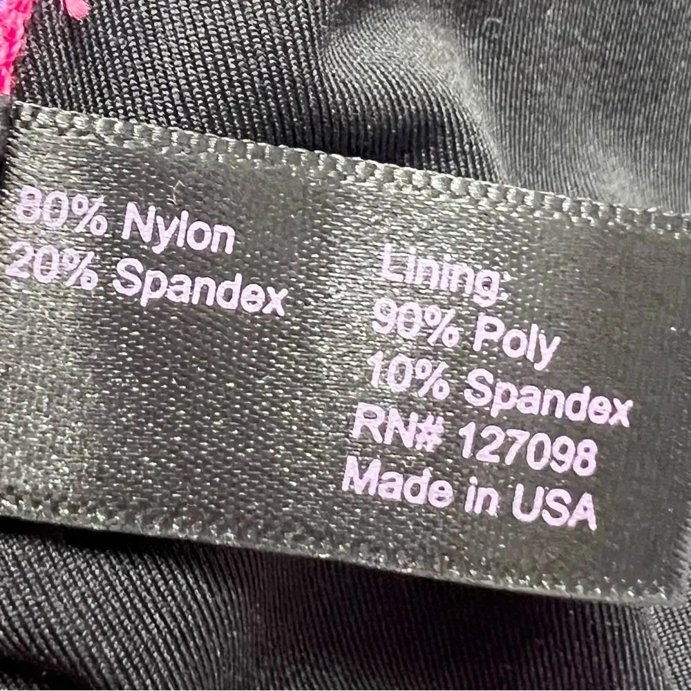 Trunkettes Pink & Purple Outer Space Galaxy Bikini Top Women’s Size XL - Image 9