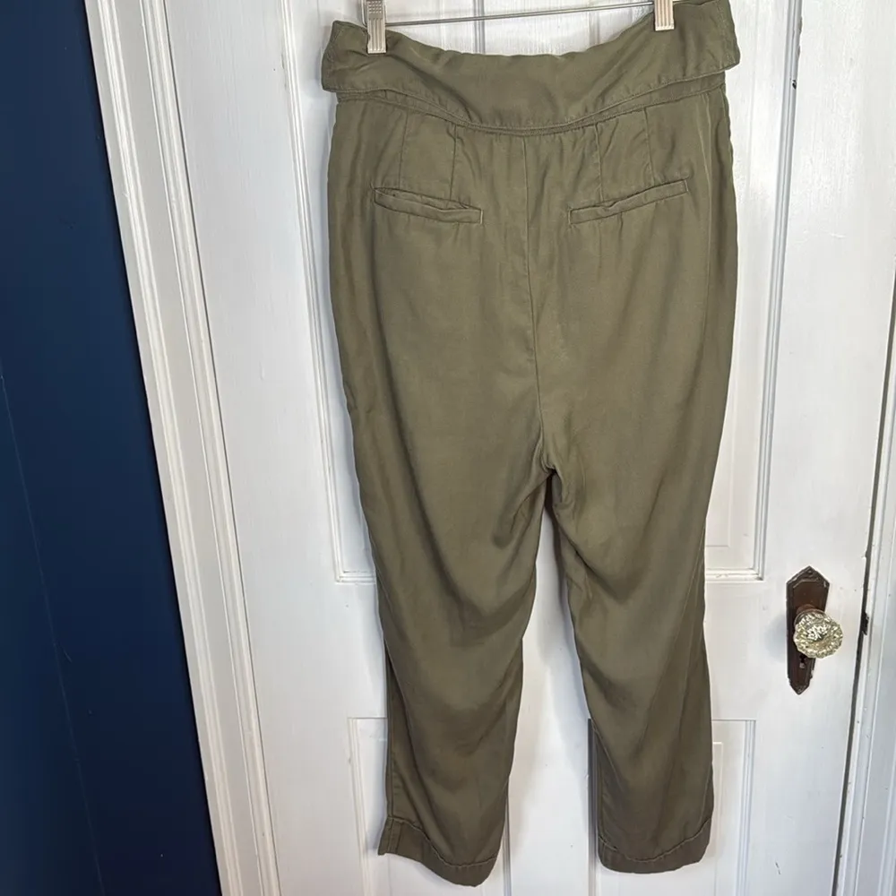 Anthropologie Cartonnier Kingsley Belted Olive Green Tie - Image 9