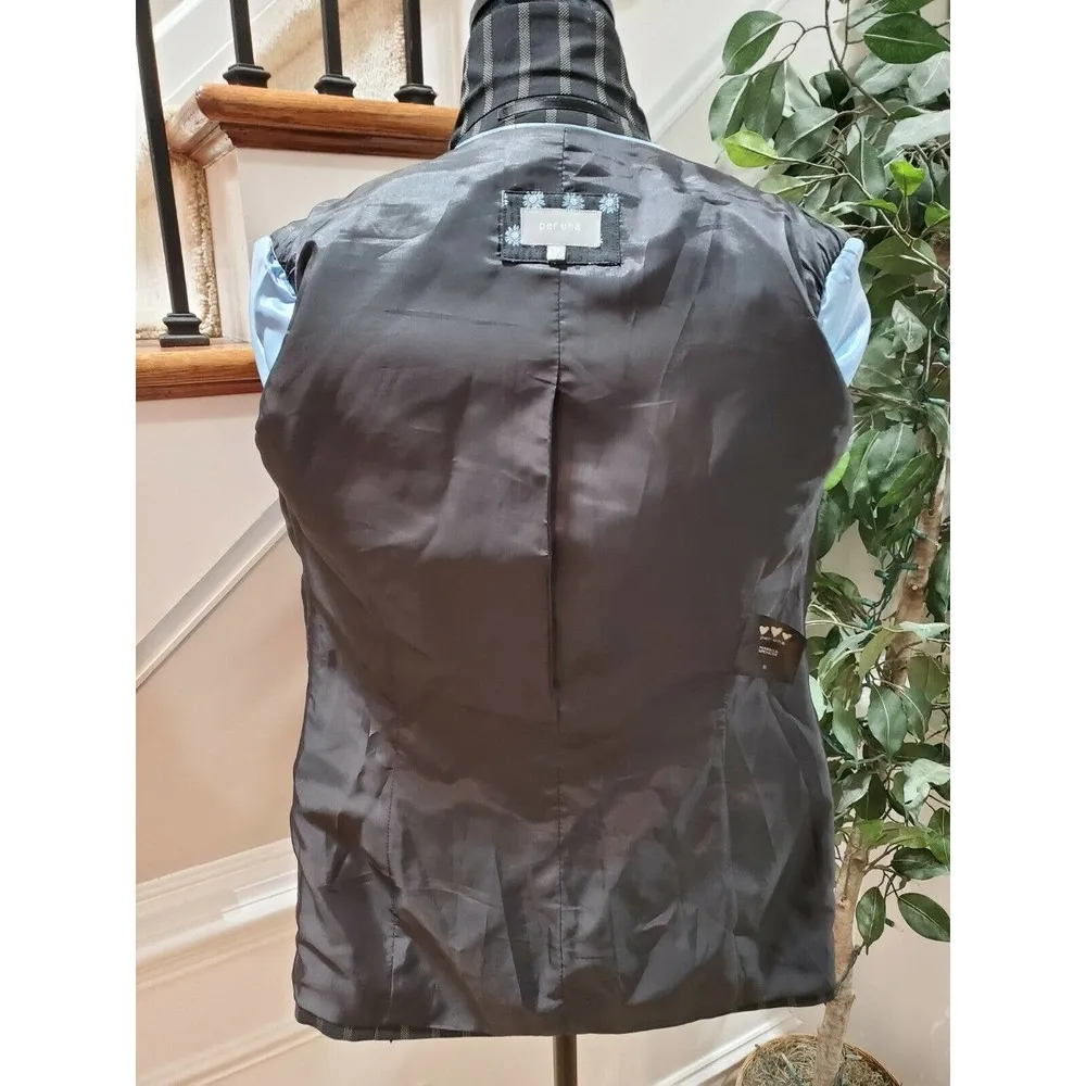 Marks & Spencer Per Una Black Wool Long Sleeve Single Breasted Jacket Blazer 8 - Image 7