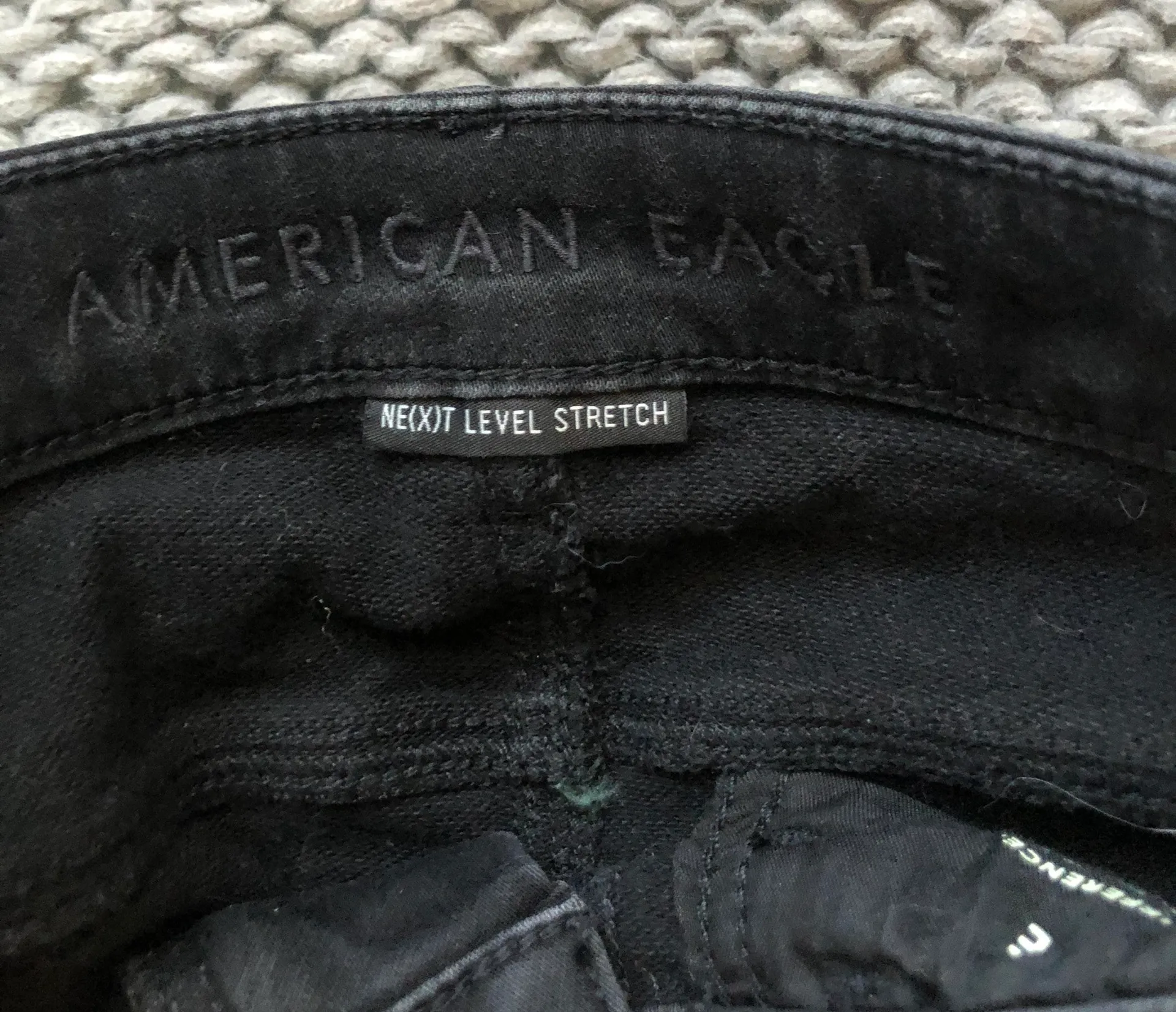 American Eagle Ripped Black Jeans - Image 2