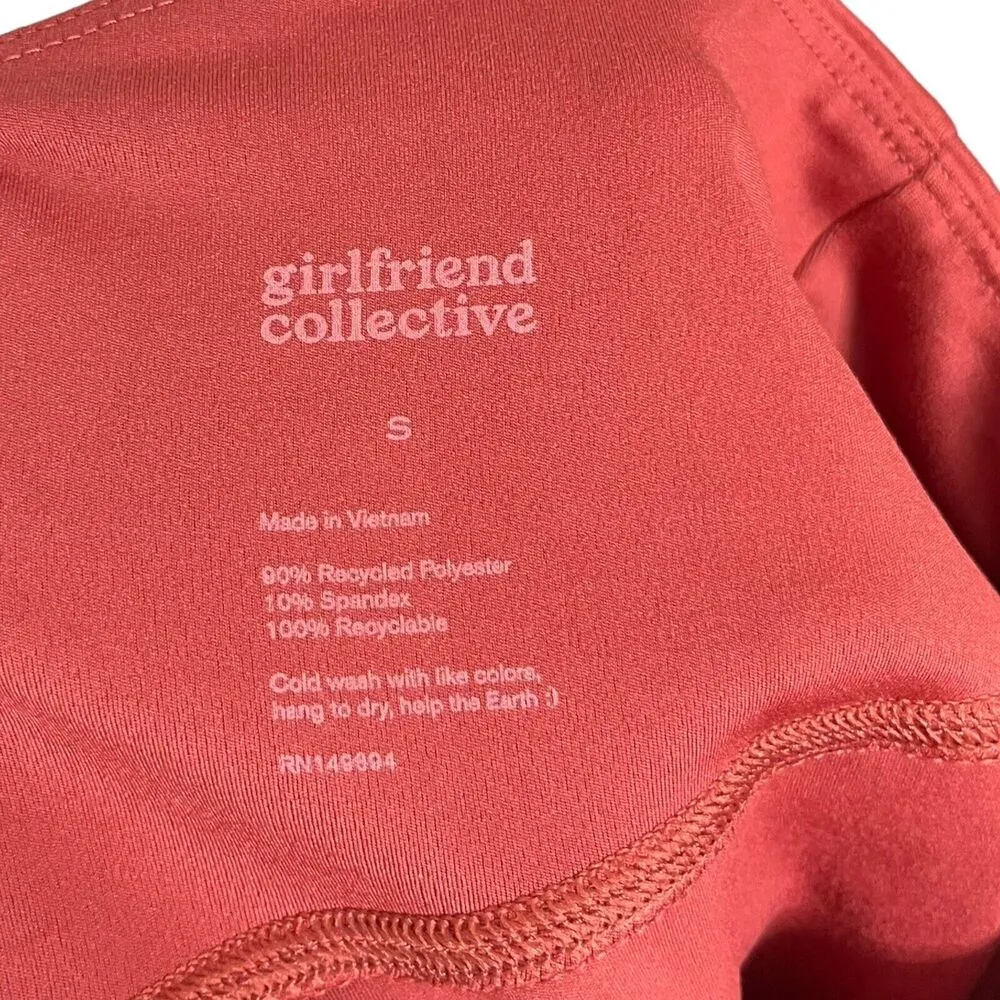 Girlfriend Collective High Rise Rust Red Workout Leggings Women’s Size Small - Image 11