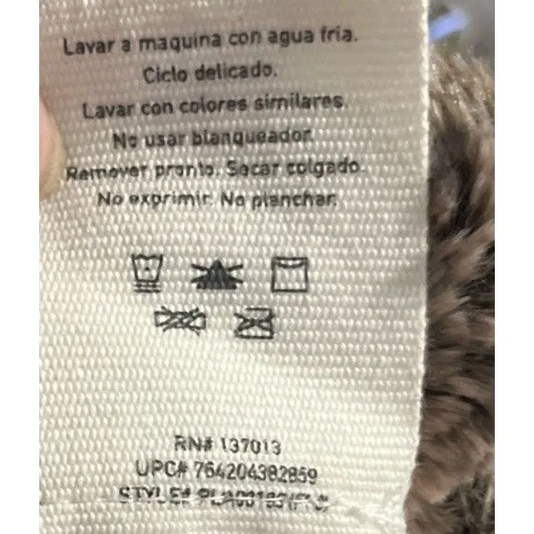 Peace & Pearls Faux Fur Wrap Shawl Infinity Scarf Cowl Rosette Plush One Size - Image 7