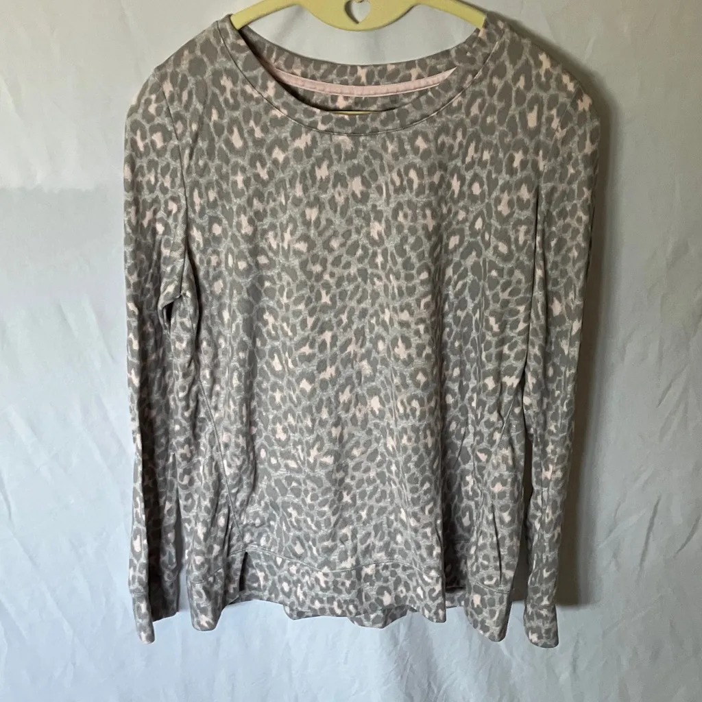 Kate Spade: Gray & Pink Leopard Print Top- Pockets- S - Image 11