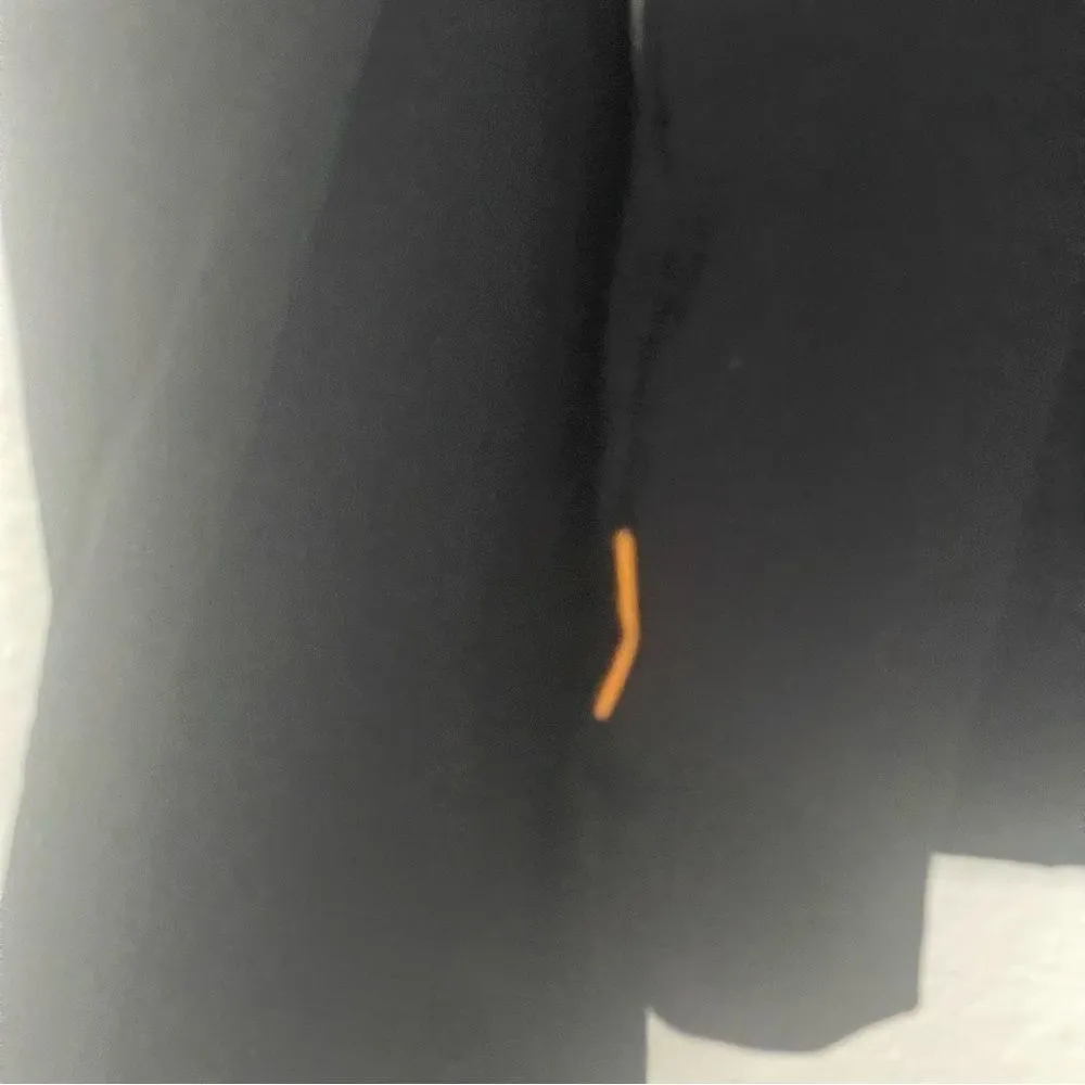 Lucy Athletic Size Medium Women's Solid Black Jacket Double Zipper - Image 9