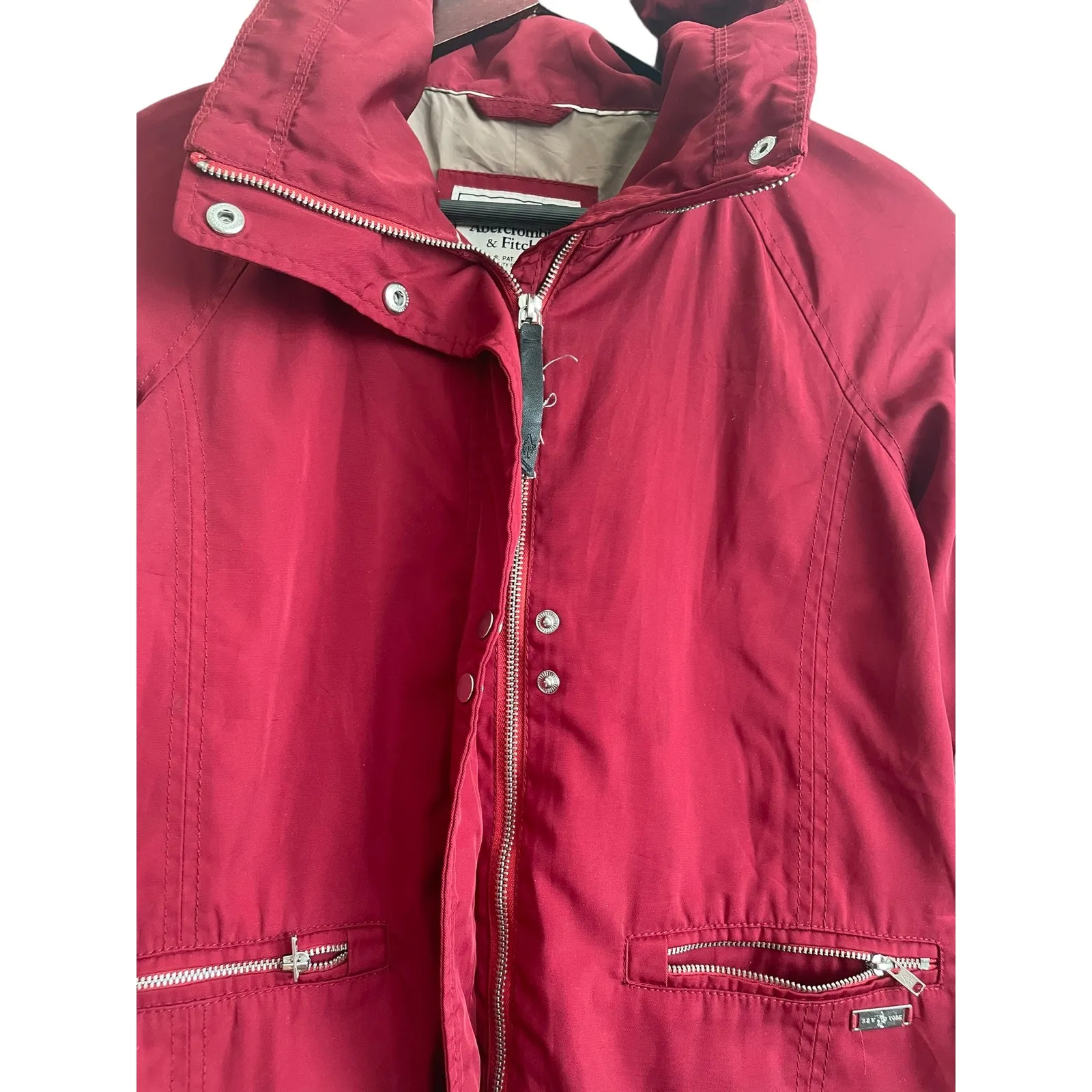 Abercrombie & Fitch Women Jacket XS Hiking Camping‎ Gorpcore Coastal Preppy Coat - Image 7
