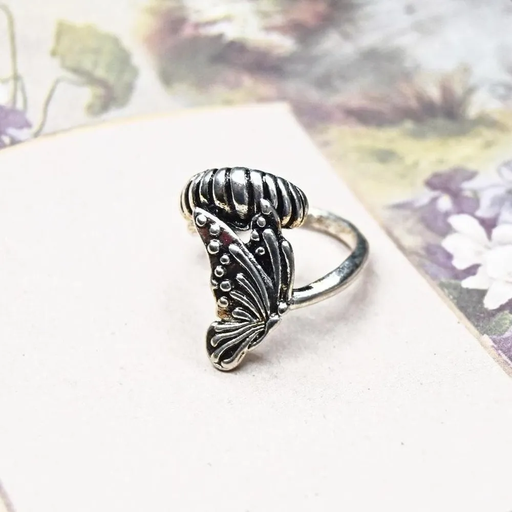 Silver butterfly ring - Image 5