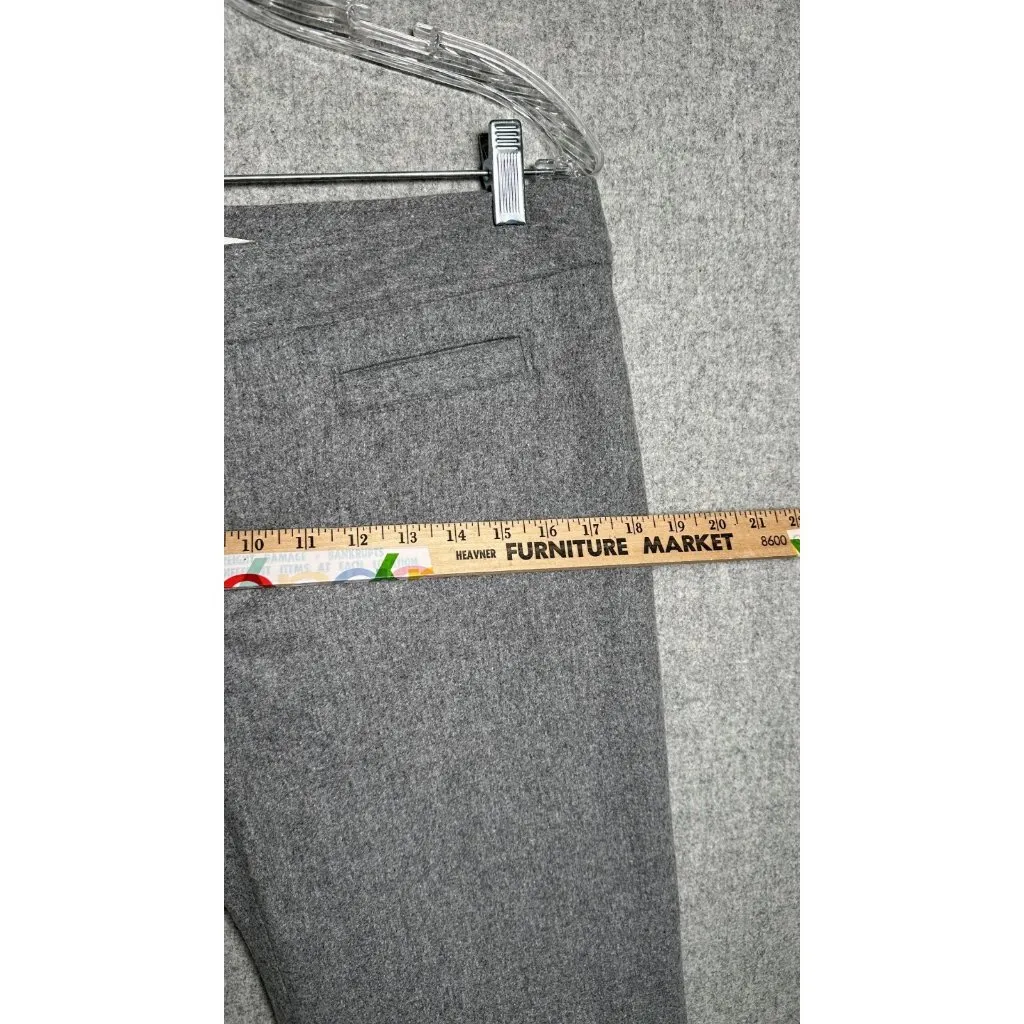 Banana Republic 10 Womens Pants Harrison Light Gray Cashmere Stretch Y2K 2004 - Image 12