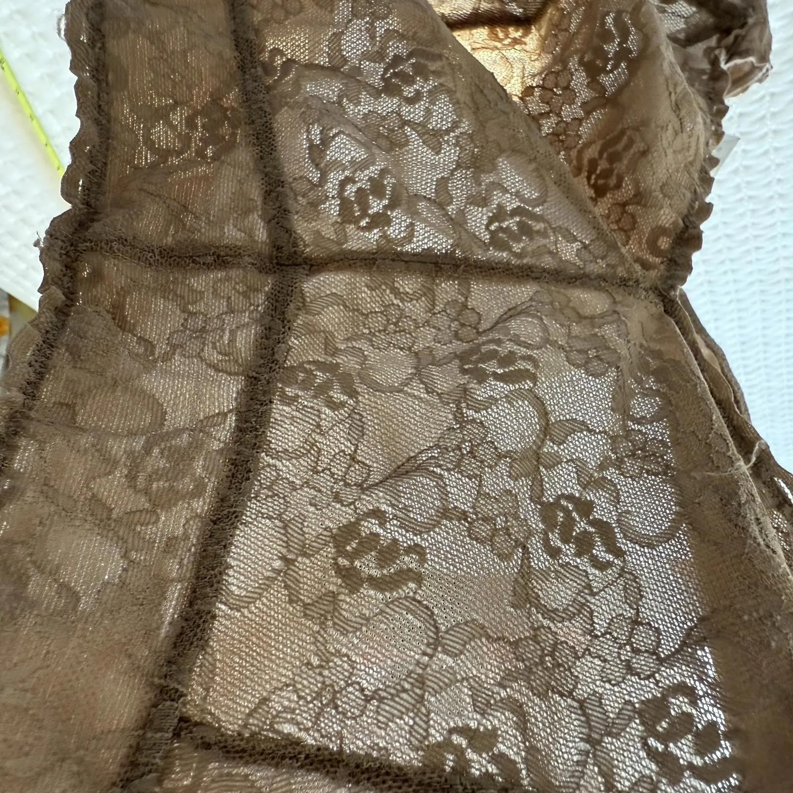 Cacique Nude Taupe Lace Bralette Women’s Sz 18 / 20 Unlined Wireless - Image 6