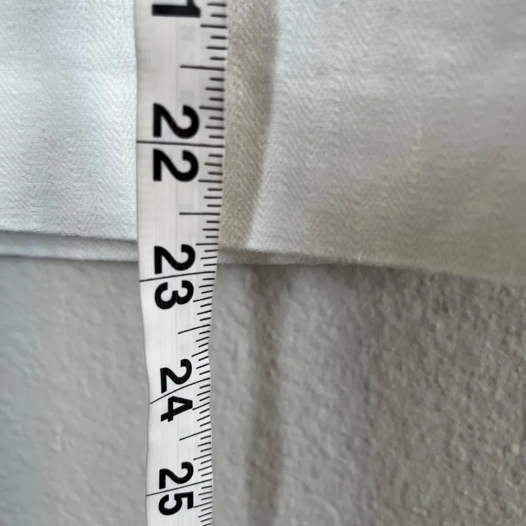 Ann Taylor White Linen Blend Pencil Skirt Size 6 Business Casual - Image 8