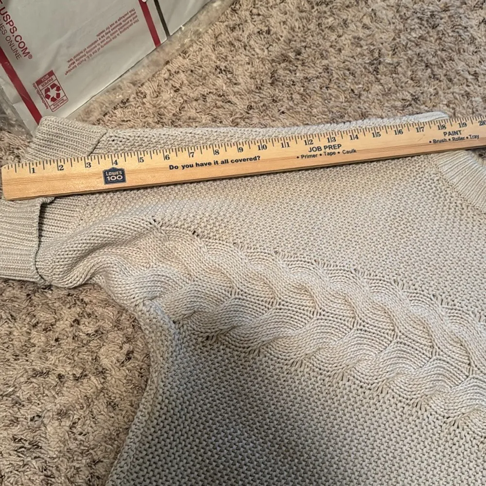 Massimo Dutti, Italian‎ yarn, cream XS - Image 9