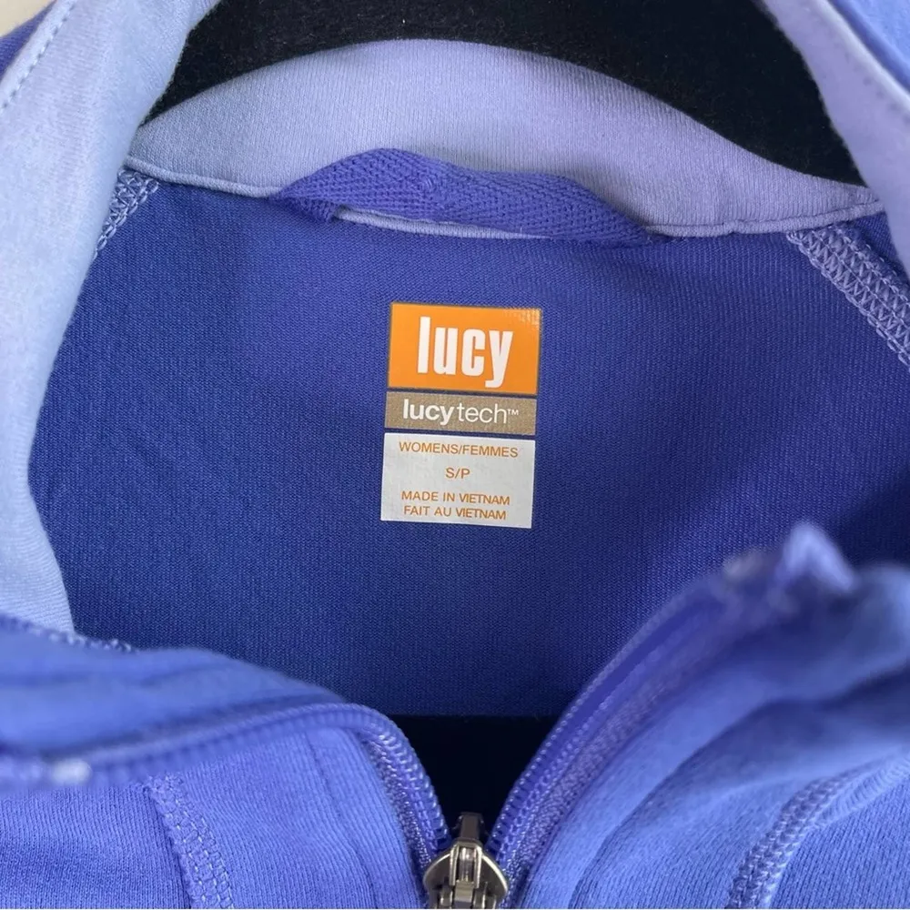 Lucy purple ultimate power zip‎ up jacket size small - Image 7