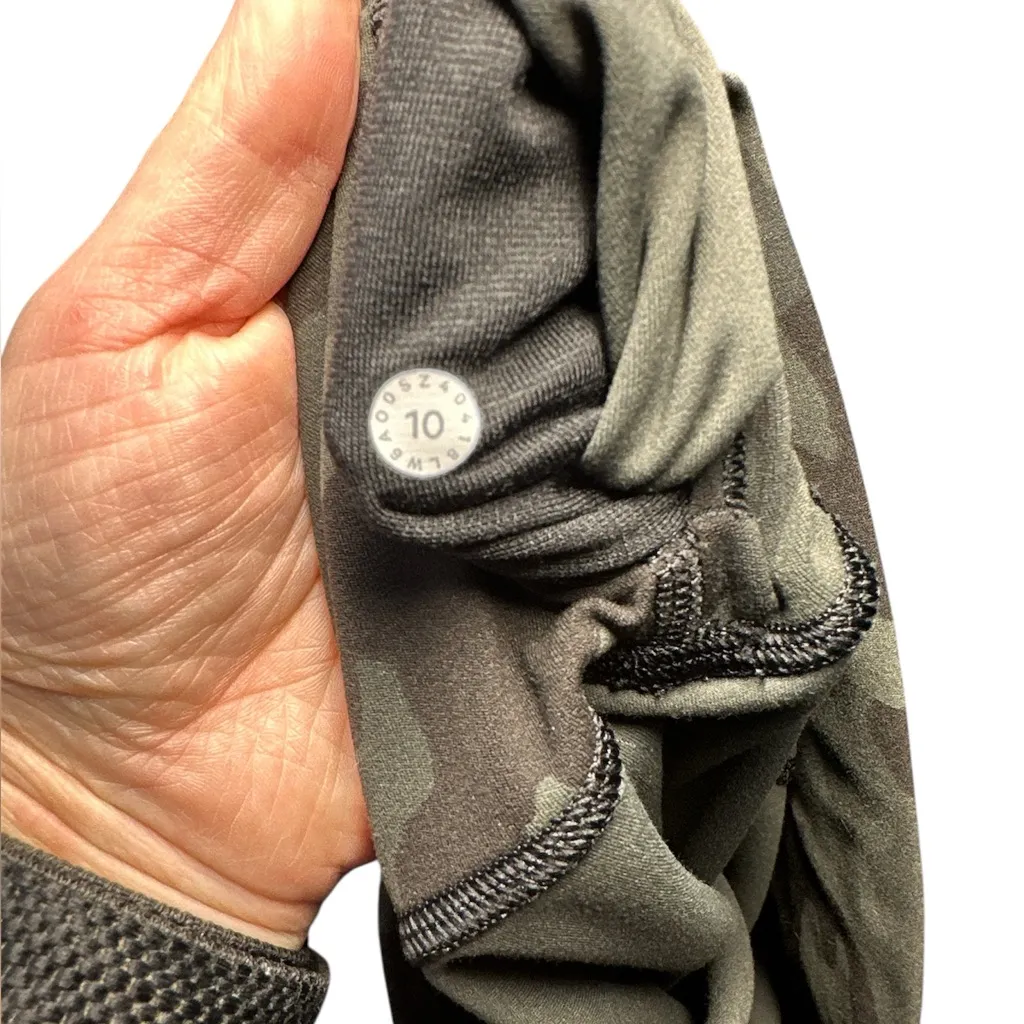 Lululemon Align Crop Incognito Camo Multi Gator Green - Image 9