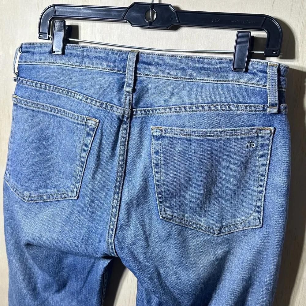 Rag & Bone Women’s Size 28 Classic Blue Denim Jeans. Dre Low-Rise Slim Boyfriend - Image 8