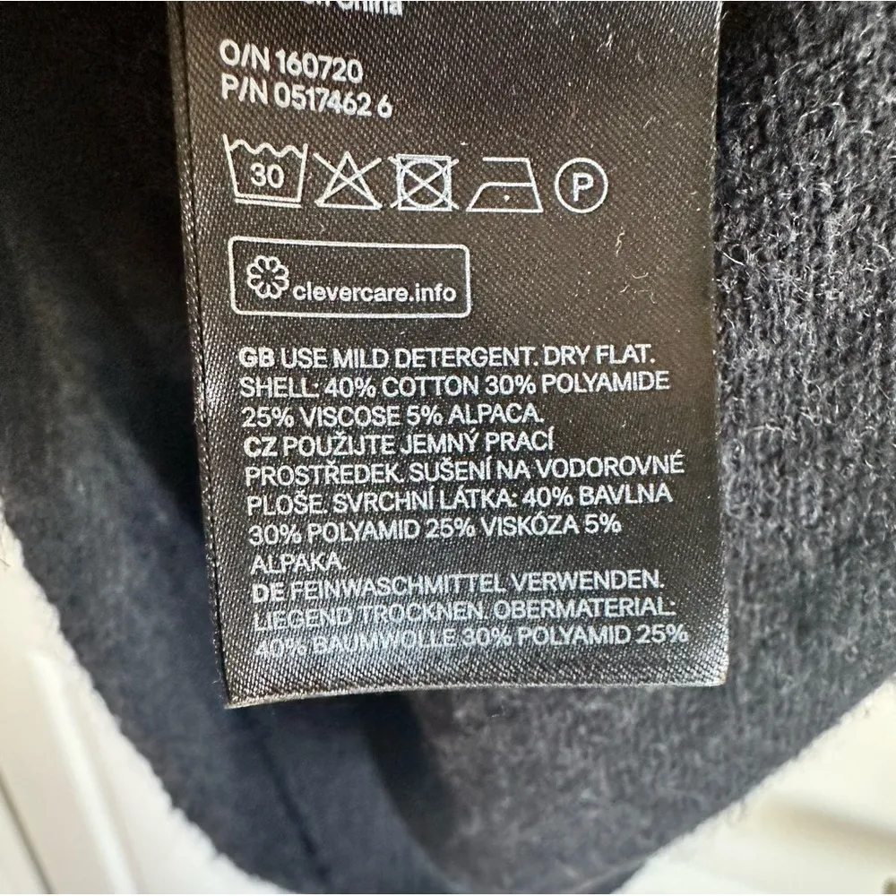 L.O.G.G H&M Sweater Dress Fair isle Nordic Alpaca Blend Size S Crewneck Ski Knit - Image 5