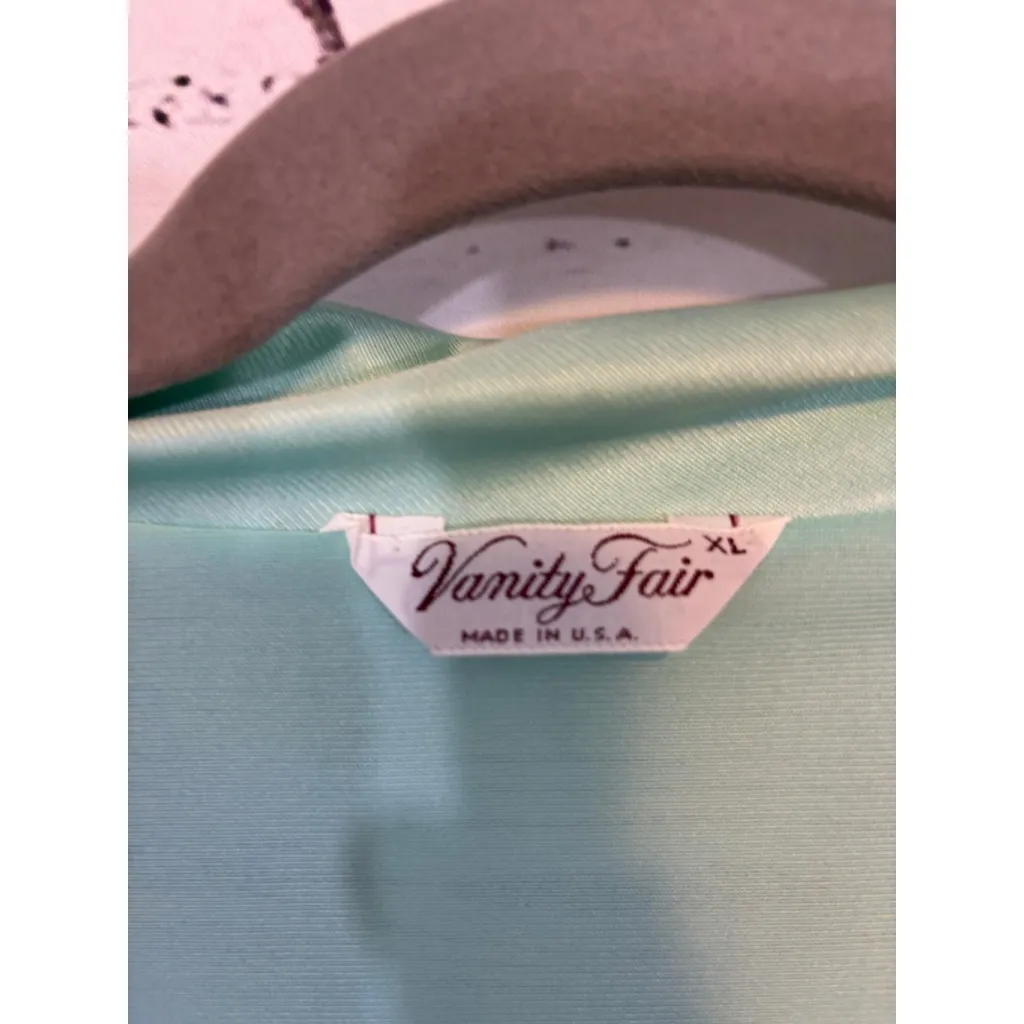 Women's Vanity Fair Robe XL Green - Image 5