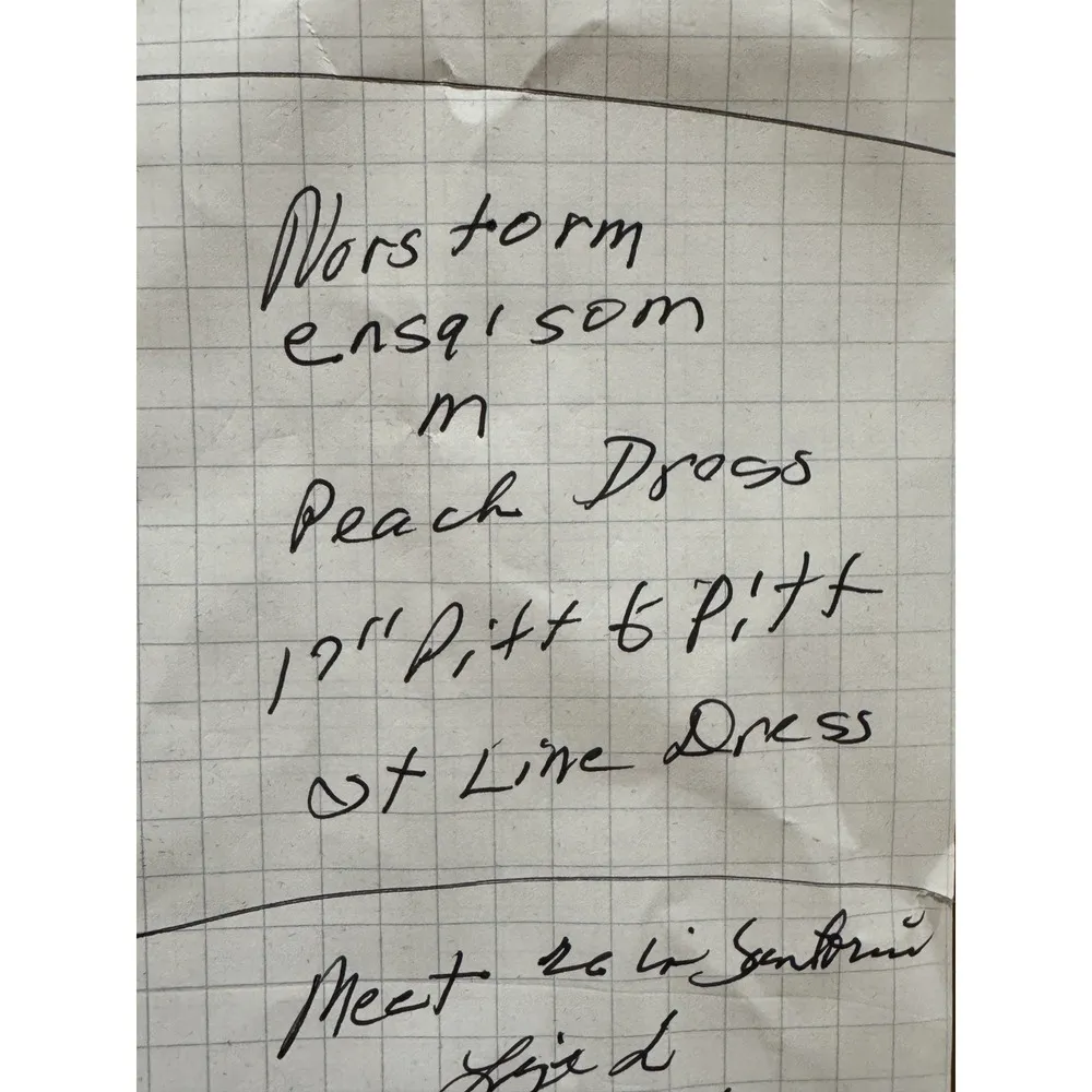 En Saison Puff Long Sleeve High Neck Smocked Size Medium Luncheon Neutral Pastel Pink - Image 10