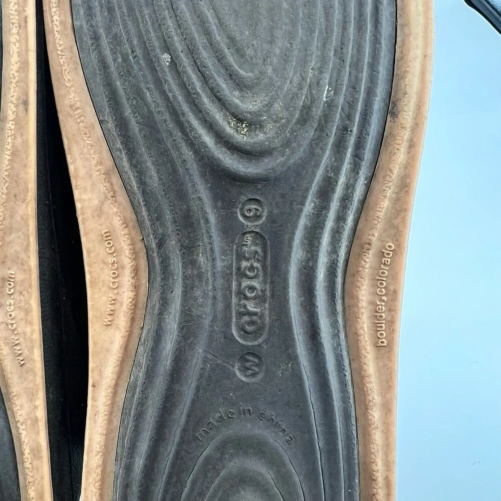 Crocs Tone Women's Skylar Slingback Flat Toning Sandals round toe slip on size 9 - Image 7