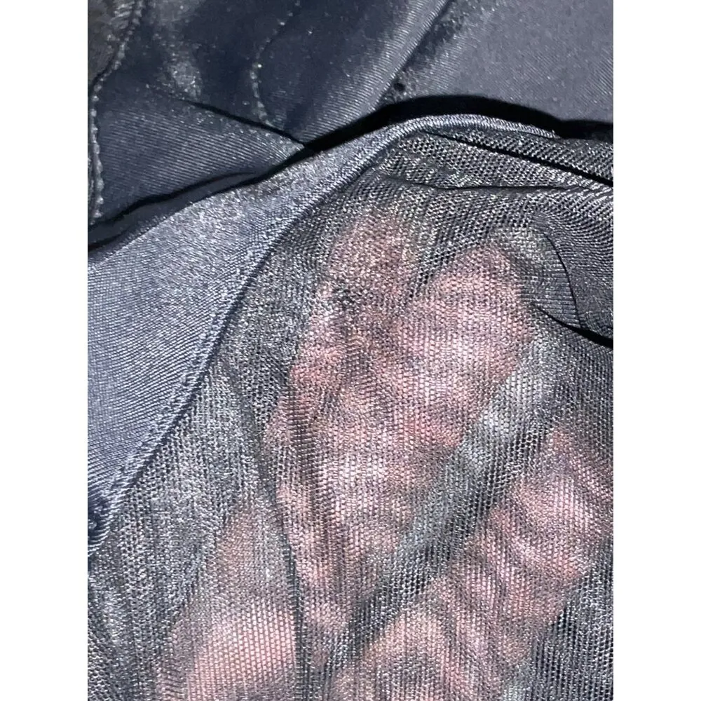 Mugler Tulle Stretch Leggings in Black & Black 38 New Womens Pants Trousers Size undefined - Image 8