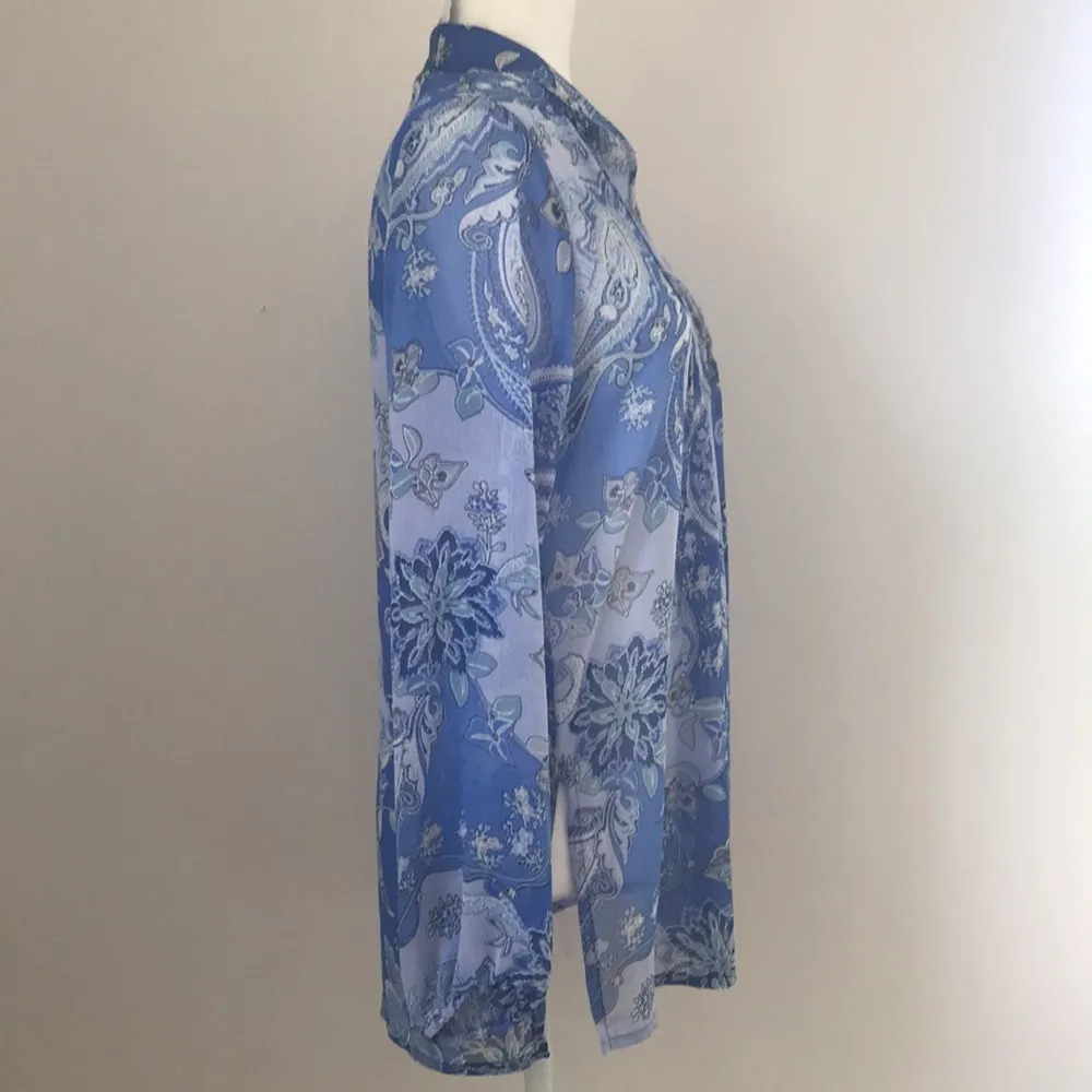 Susan Graver Blue Tunic sz S - Image 3