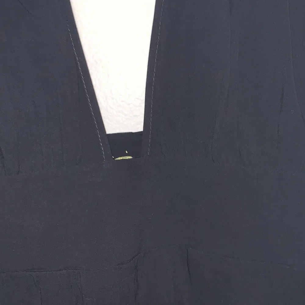 Blue Life Rapture Romper made in USA women size XS matte black fringe sleeve - Image 4