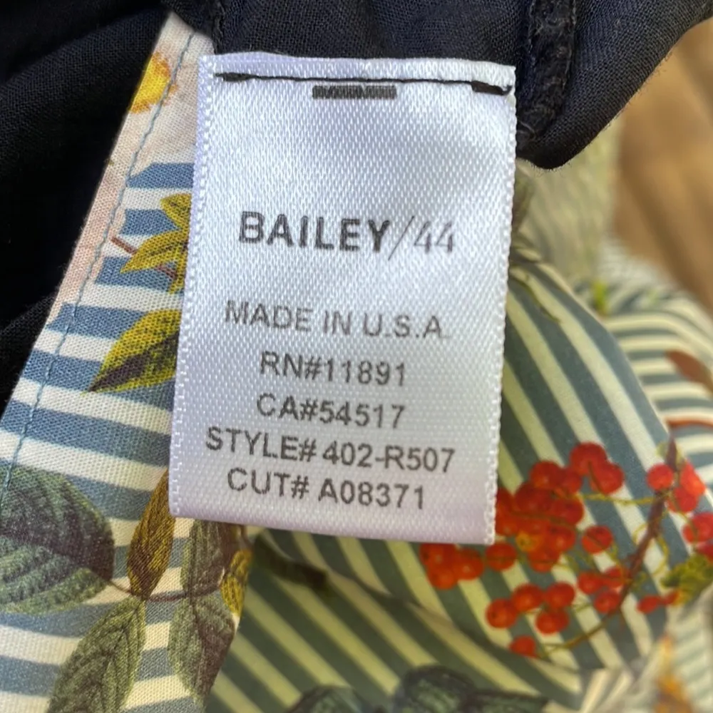 Anthropologie Bailey 44 Striped Floral Halter Dress With Tie Front - Image 6