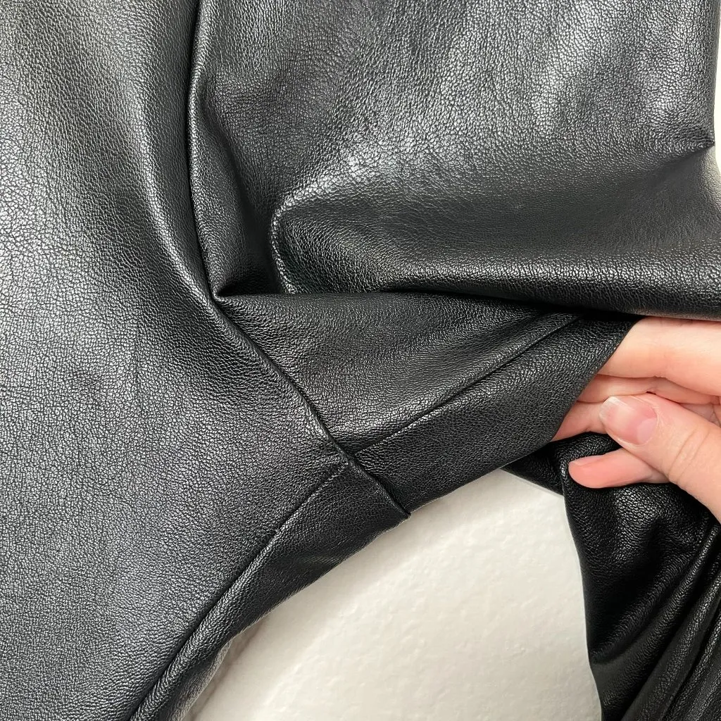 Commando Womens Faux Leather Black Control shimming shaping Leggings Size M - Image 6