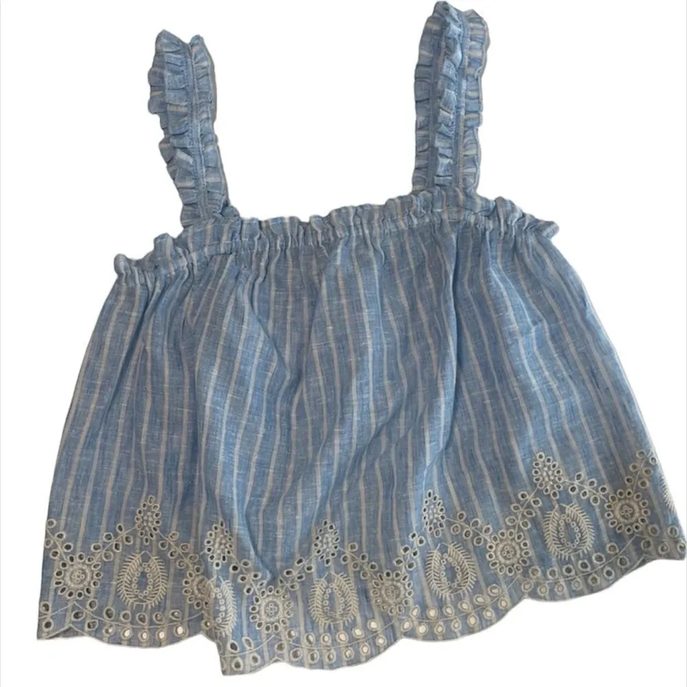 ✨ ZARA STRIPED RUFFLED TOP✨ - Image 9