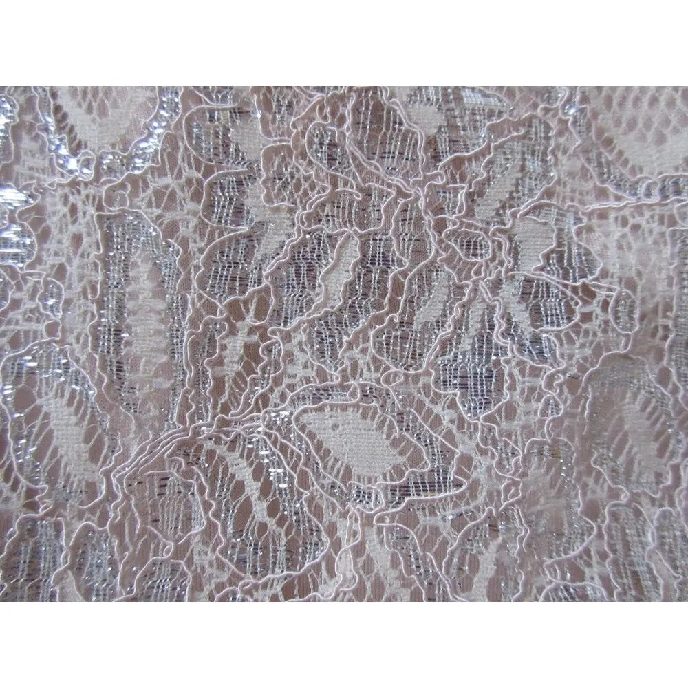 NWT Kimchi Blue Victoria Jumper in Nude Beige Sweetheart Shimmer Lace Romper 10 - Image 5