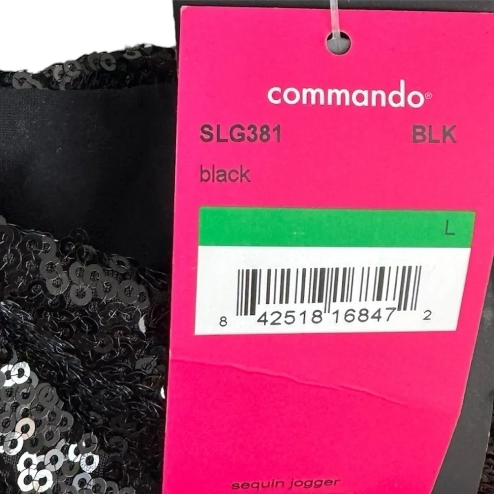 Commando Sequin Jogger Black Large Black -‎ SLG381 - Image 6
